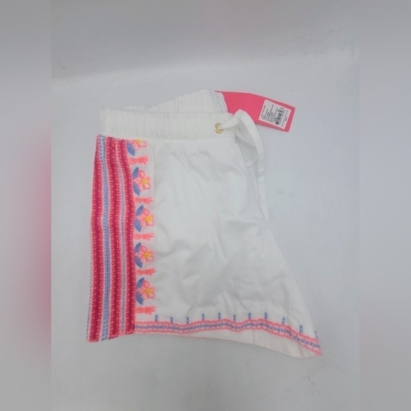 LILLY PULITZER KATIA FLOWER EMBROIDERED SHORT IN RESORT WHITE SIZE XS - Picture 8 of 14